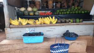 A woman vendor's roadside stall