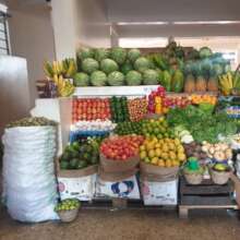 Women vendors' market stall
