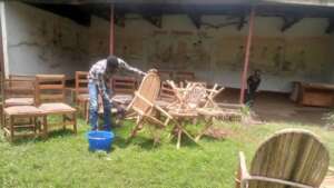 Cleaning in progress - re-opening of Lira Centre