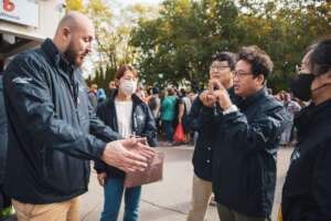 With Vladimir, manager of the shelter