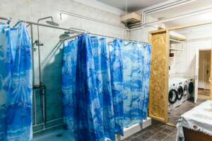 shower room of the shelter