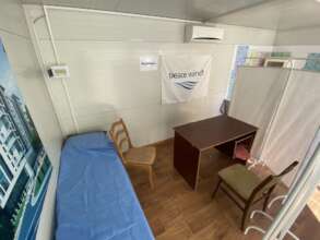 The clinic in the Shelter
