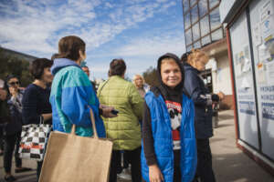 Temporary refugee center, Moldova