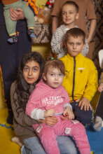 The refugee children in Center