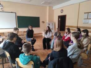 Students at the mental health support session.