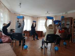 People participating in rehabilitation exercises