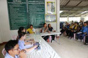 Joint meeting w local clinic and health volunteers