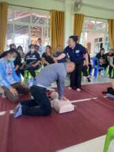 CPR training practice