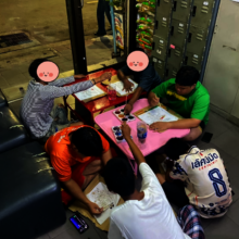 Some of our kids getting creative