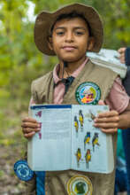 Junior ranger on Global Big Day