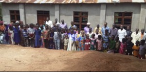 Villagers who build primary Montessori school