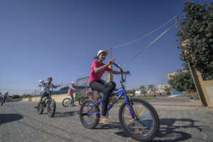 Learn to bike in Gaza!