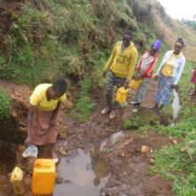 Fikere fetching water