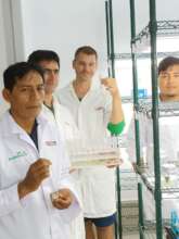 CV team visiting the in vitro lab