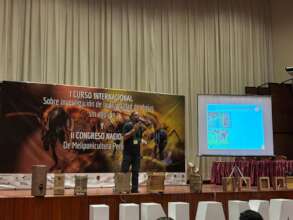 Carlos Garcia presenting in the congress