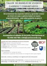 Flyer published for CV La Joya's nursery workshop