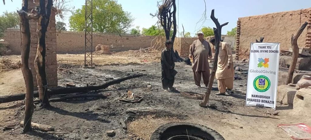 Help Fire incident affected families in Sindh
