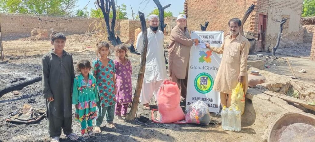 Help Fire incident affected families in Sindh