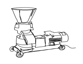 Helman Feed Pellet Machine drawing