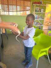 Never to young to learn how to handle a snake