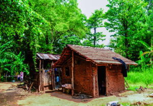 Many recipients live in these mud-clay houses