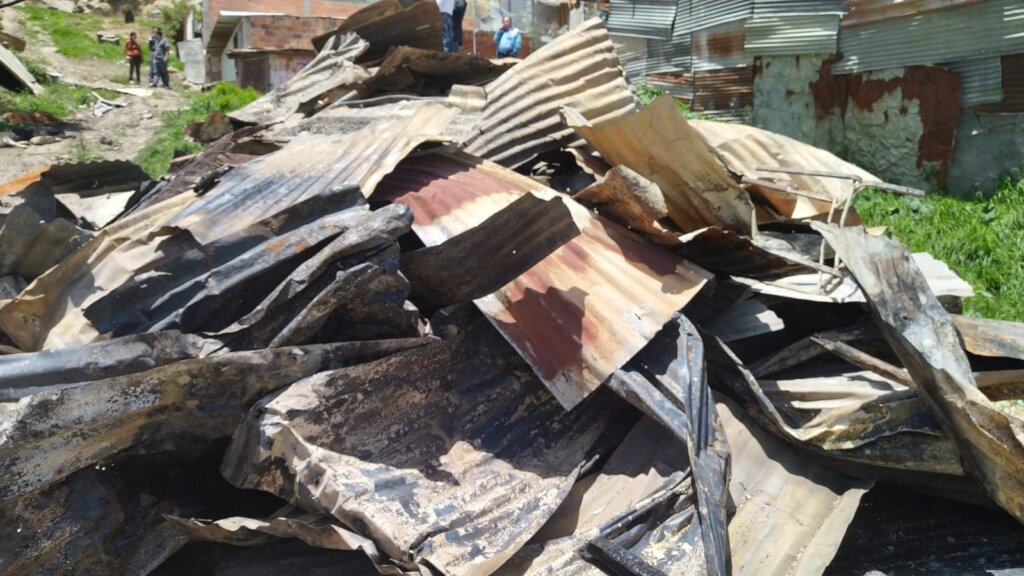 Emergency relief for 5 families left homeless