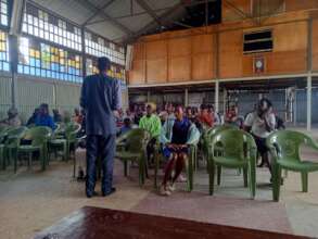 parents meeting to share on the progress of their