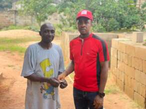 Our Project Leader with Mr Samuel