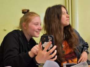 filming classes in one of the schools