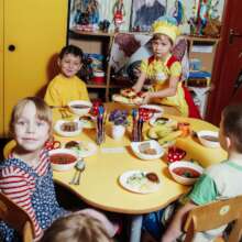 A child-friendly space by Caritas Ukraine