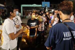 During the Relief Goods Distribution