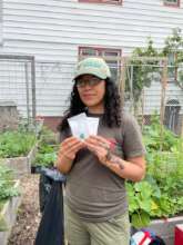 Community garden with youth in Queens, NY