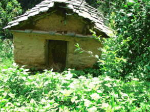 An example of Chhaugoth (shed) girls sleep in.