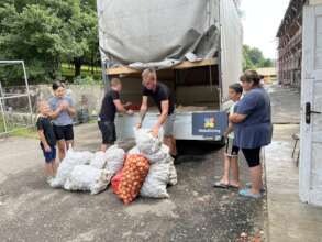 Food for the shelter in Zakarpattia reigon