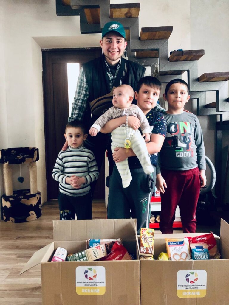 Survival packages for war-torn areas of Ukraine