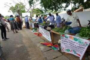 Organic farmer's market in Sri Lanka