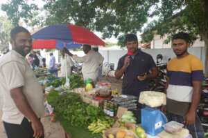 Organic farmer's market in Sri Lanka