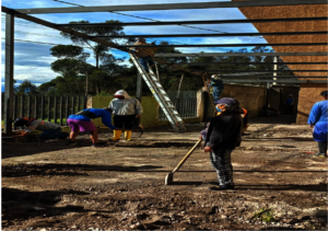 CONSTRUCTION OF THE DINNING CENTER