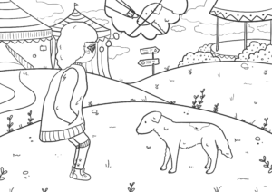 A page from the coloring book