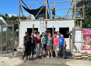 UGO Impact Volunteers at House Construction