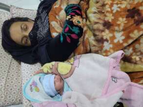 mother and a baby delivered at our health facility