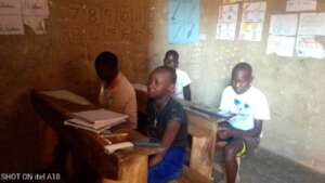 Study in dark classrooms, no light, ventilator