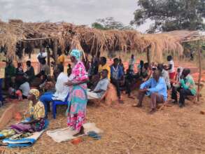 Community meeting on how to complete construction