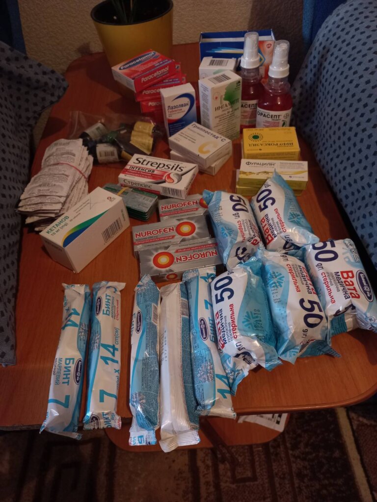 Typical medical set for Ternopol center "Rodyna"