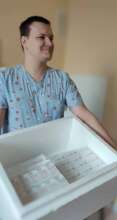 Medicines to newborns in Kyiv Maternity hospital