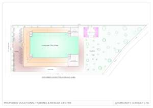 Site and roof layout plan