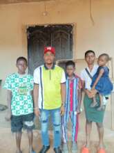Our Project Leader with the children orphans