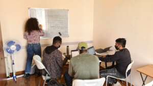 An employability session in Mosaik Support Center