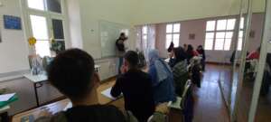 German class at Mosaik Support Center
