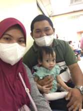 Noor and parents in Manila for surgery July-2022